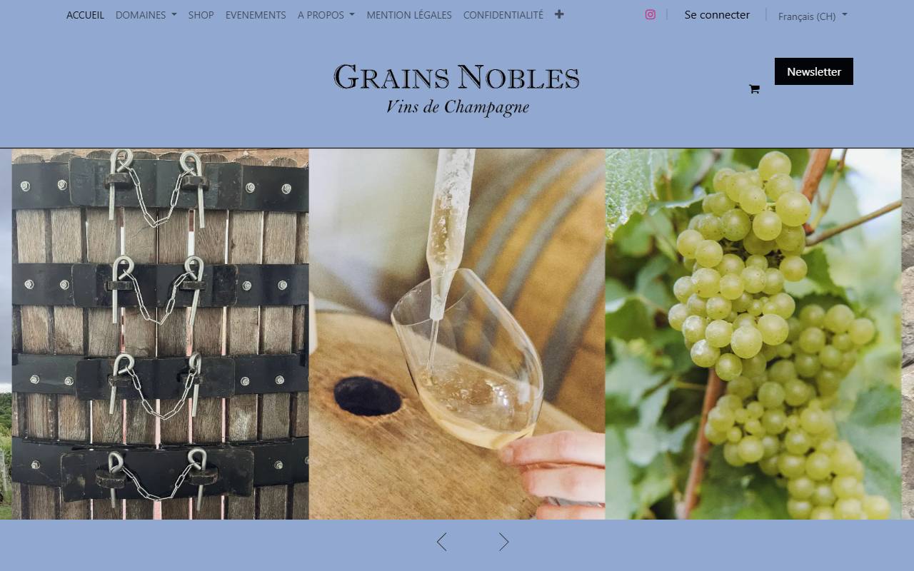 Anteprima del sito: Grains Nobles Sagl