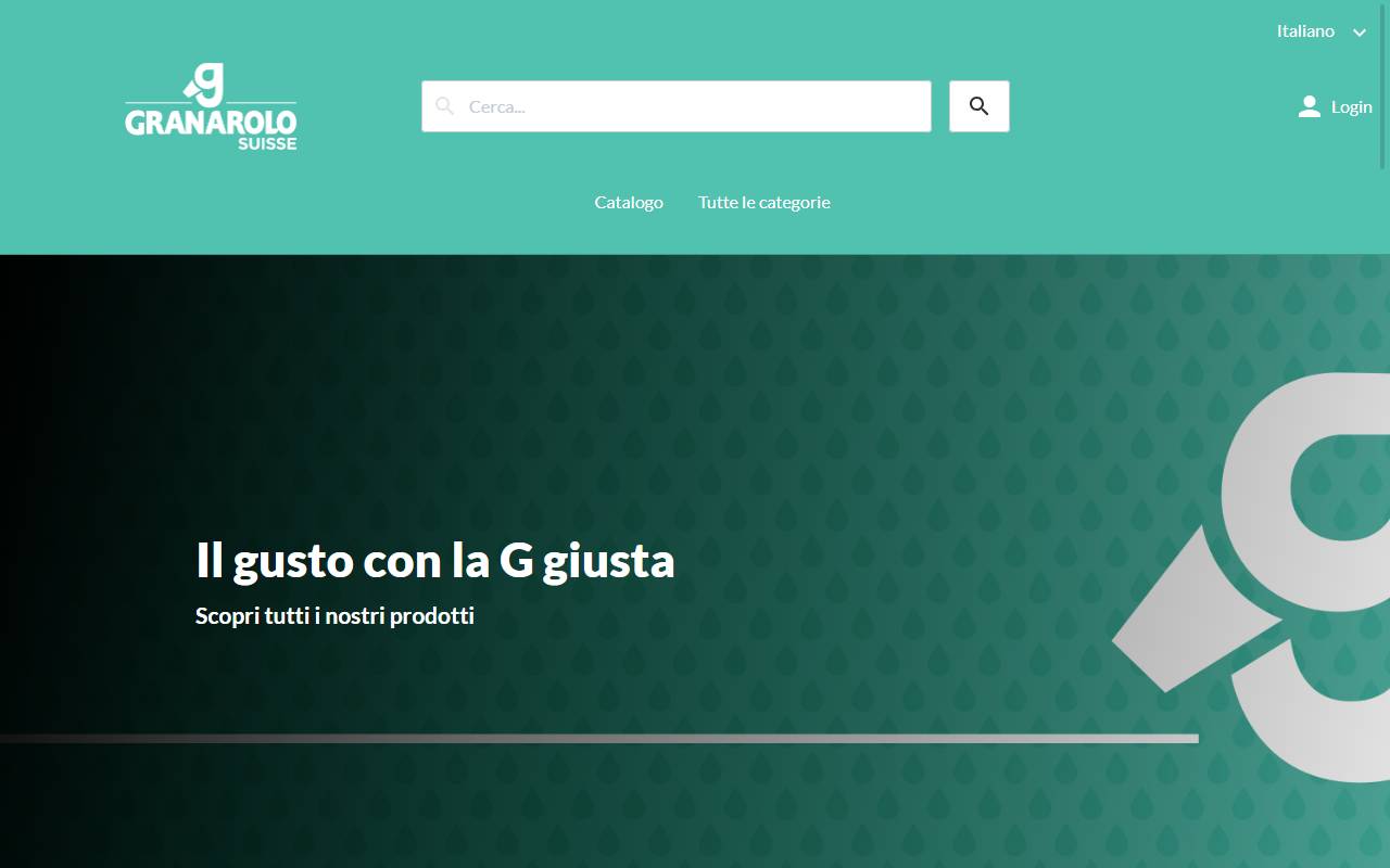 Anteprima del sito: Granarolo Suisse SA