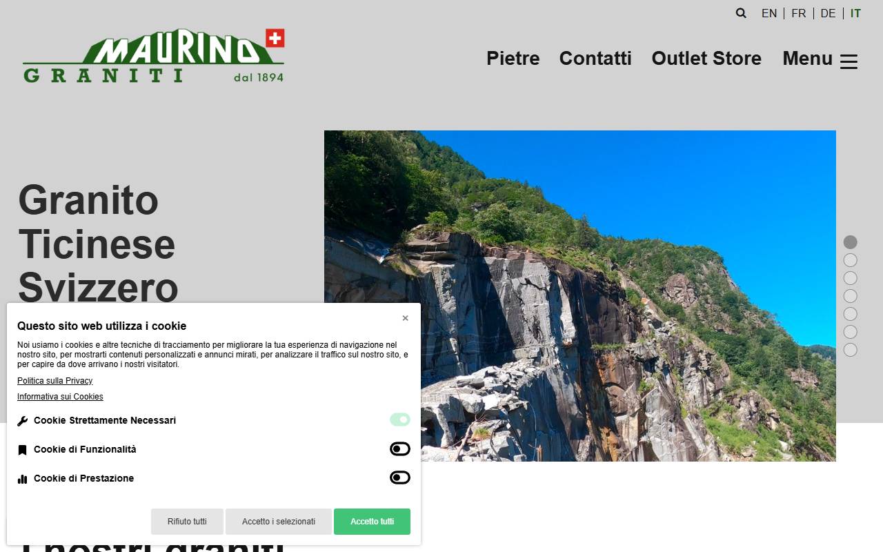 Anteprima del sito: POSA LE PIETRE MAURINO SA