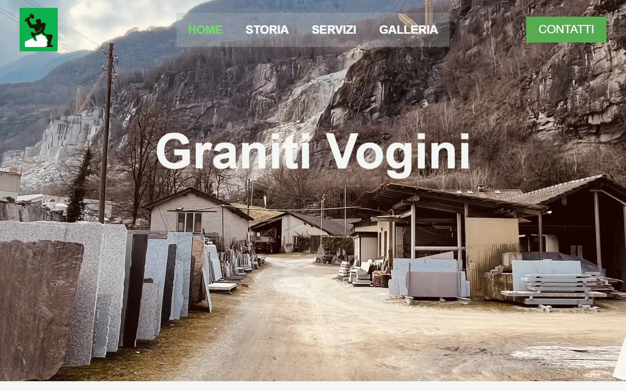 Anteprima del sito: Graniti Vogini Sagl