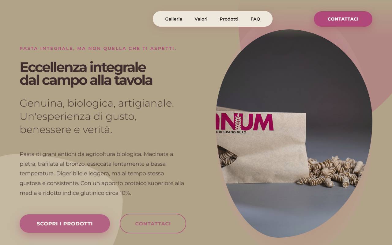 Anteprima del sito: Granum Gourmet Sagl