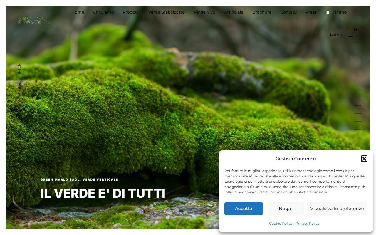 Anteprima del sito: GREEN MARLO Sagl