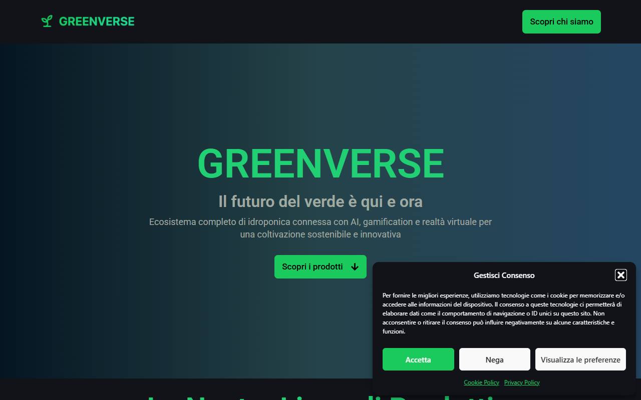 Anteprima del sito: GreenVerse SA