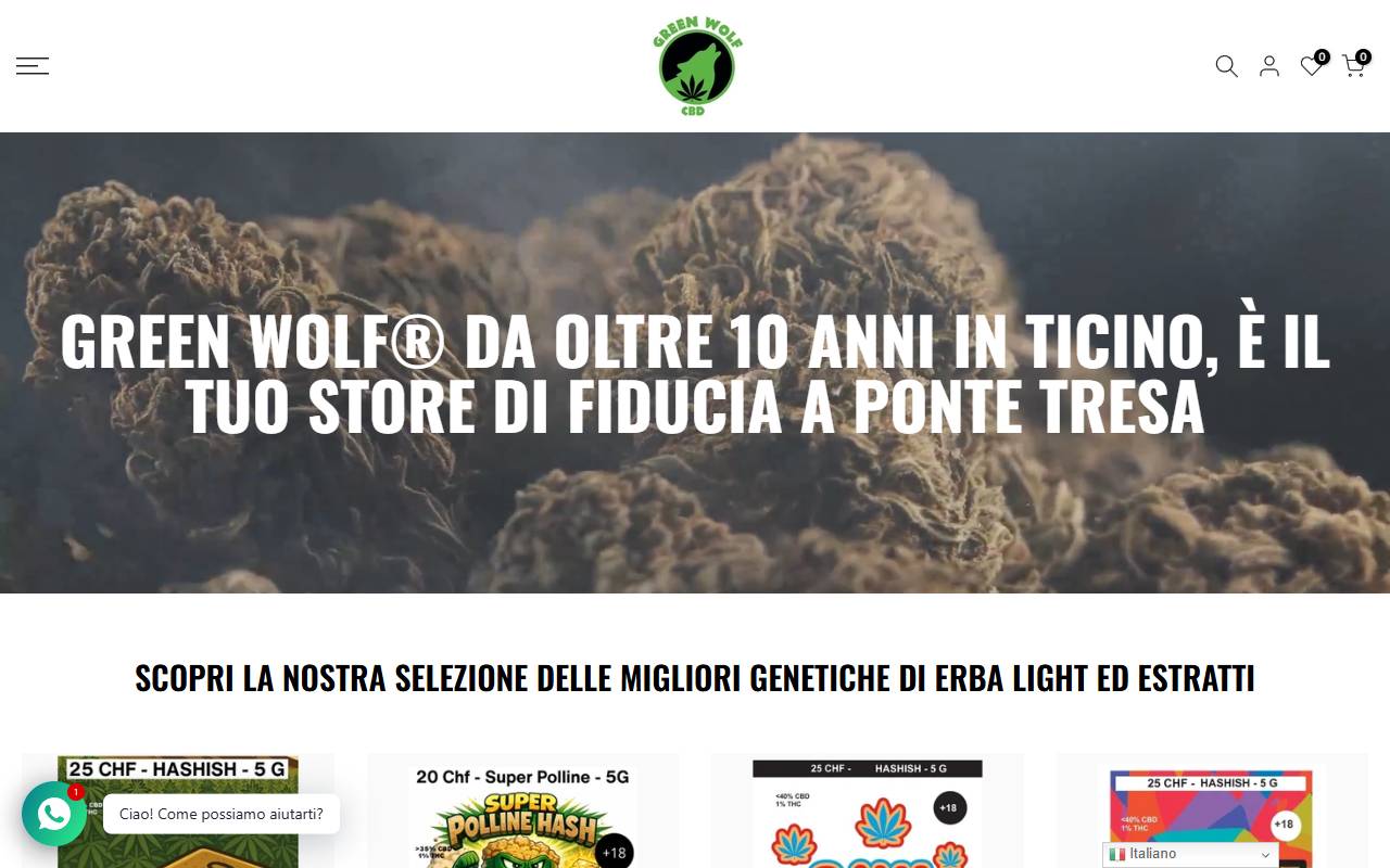 Anteprima del sito: GREEN WOLF DI RICCARDO BEFÀ