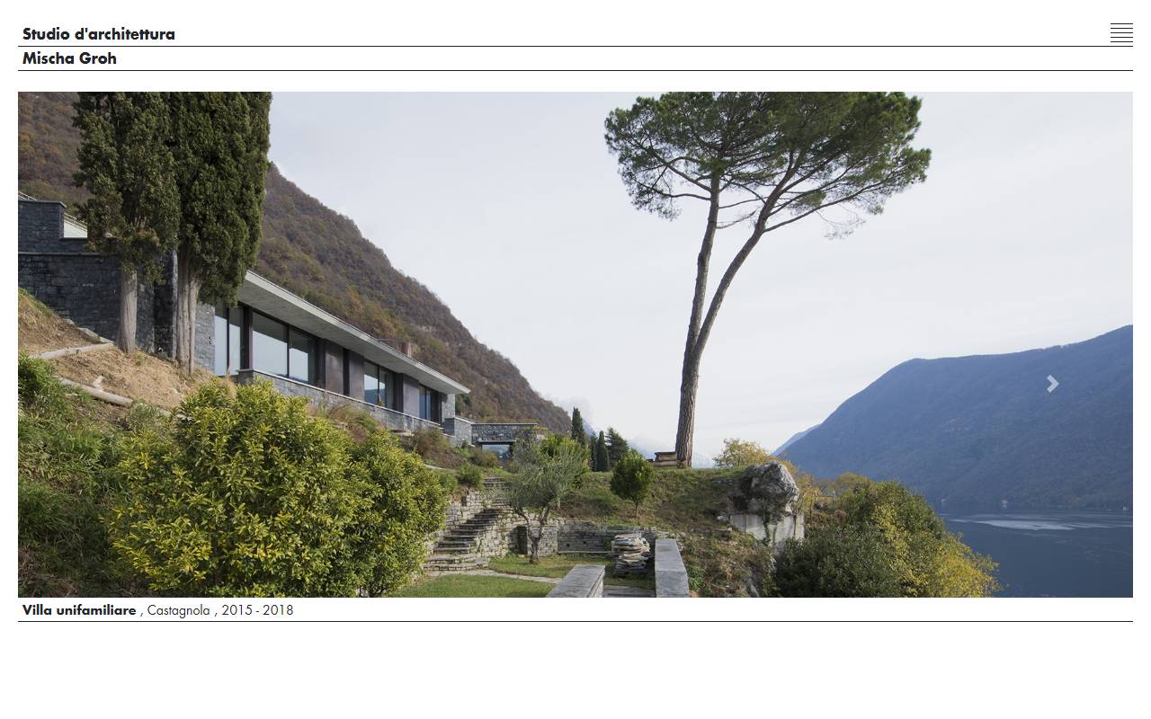 Anteprima del sito: Groh Architects Sagl