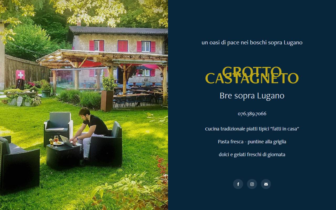 Anteprima del sito: Osteria Castagneto Sagl