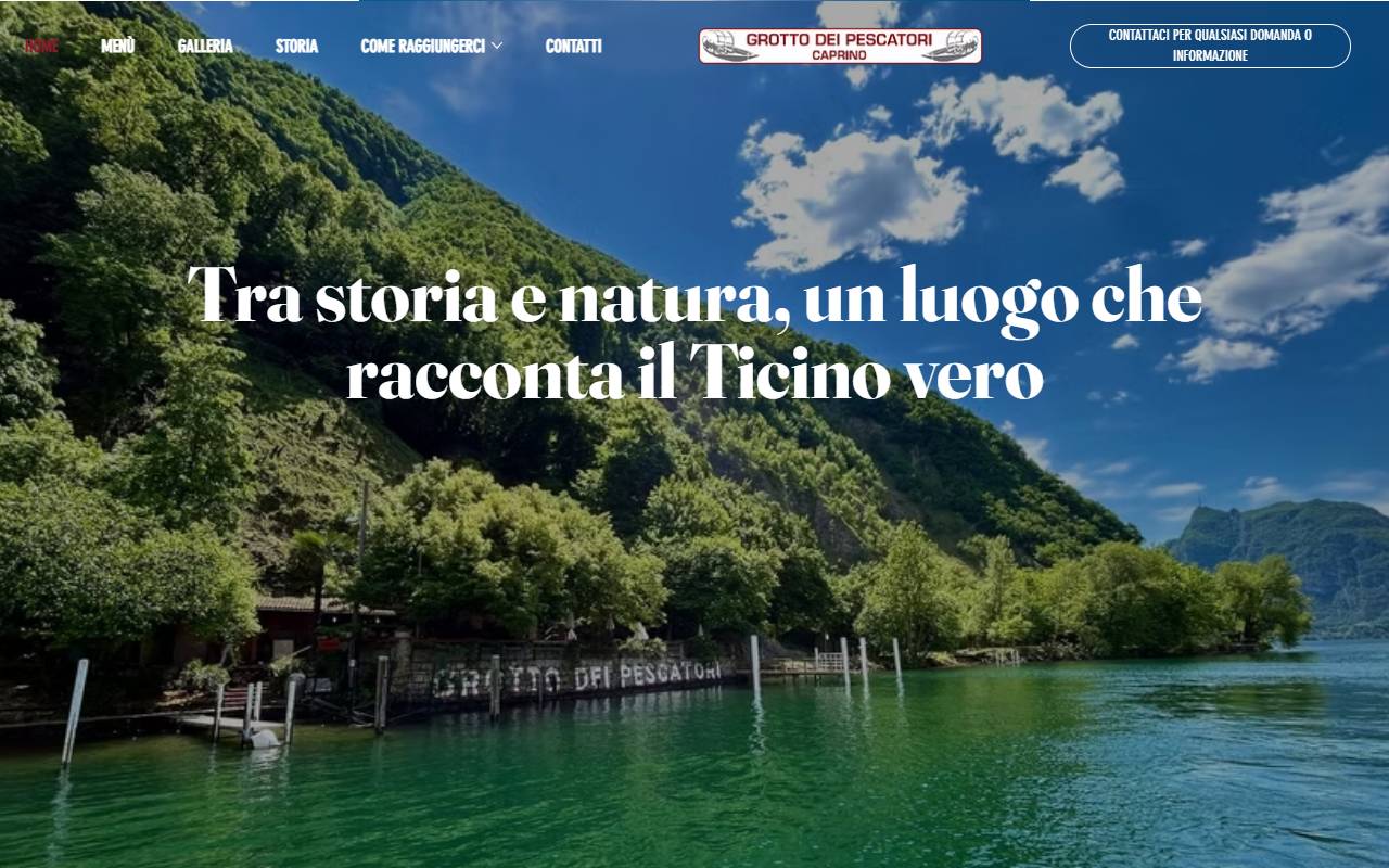 Anteprima del sito: Grotto dei Pescatori Sagl