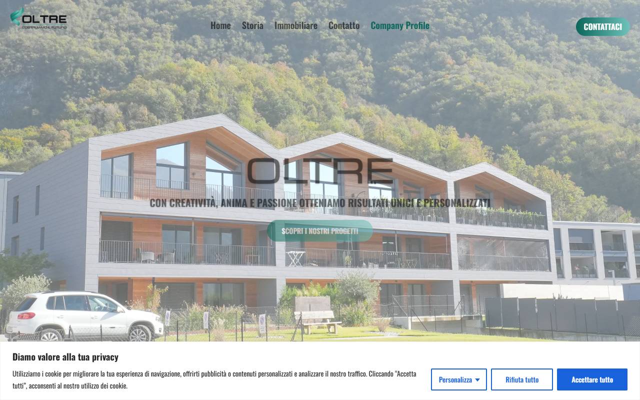 Anteprima del sito: Oltre (Svizzera) SA