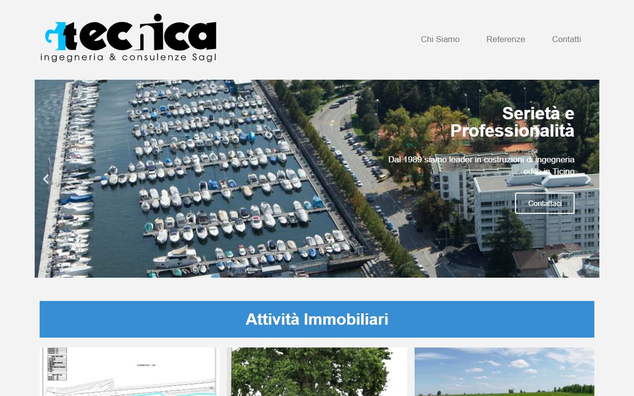 Anteprima del sito: G TECNICA INGEGNERIA E CONSULENZE Sagl