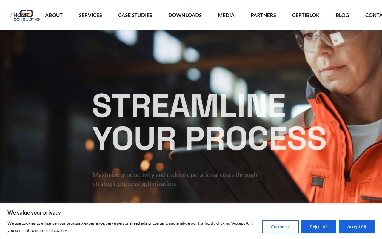Anteprima del sito: GTG CONSULTING Sagl