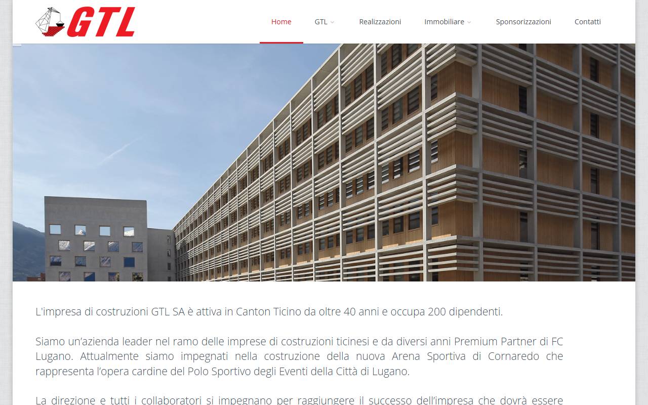 Anteprima del sito: GTL SA