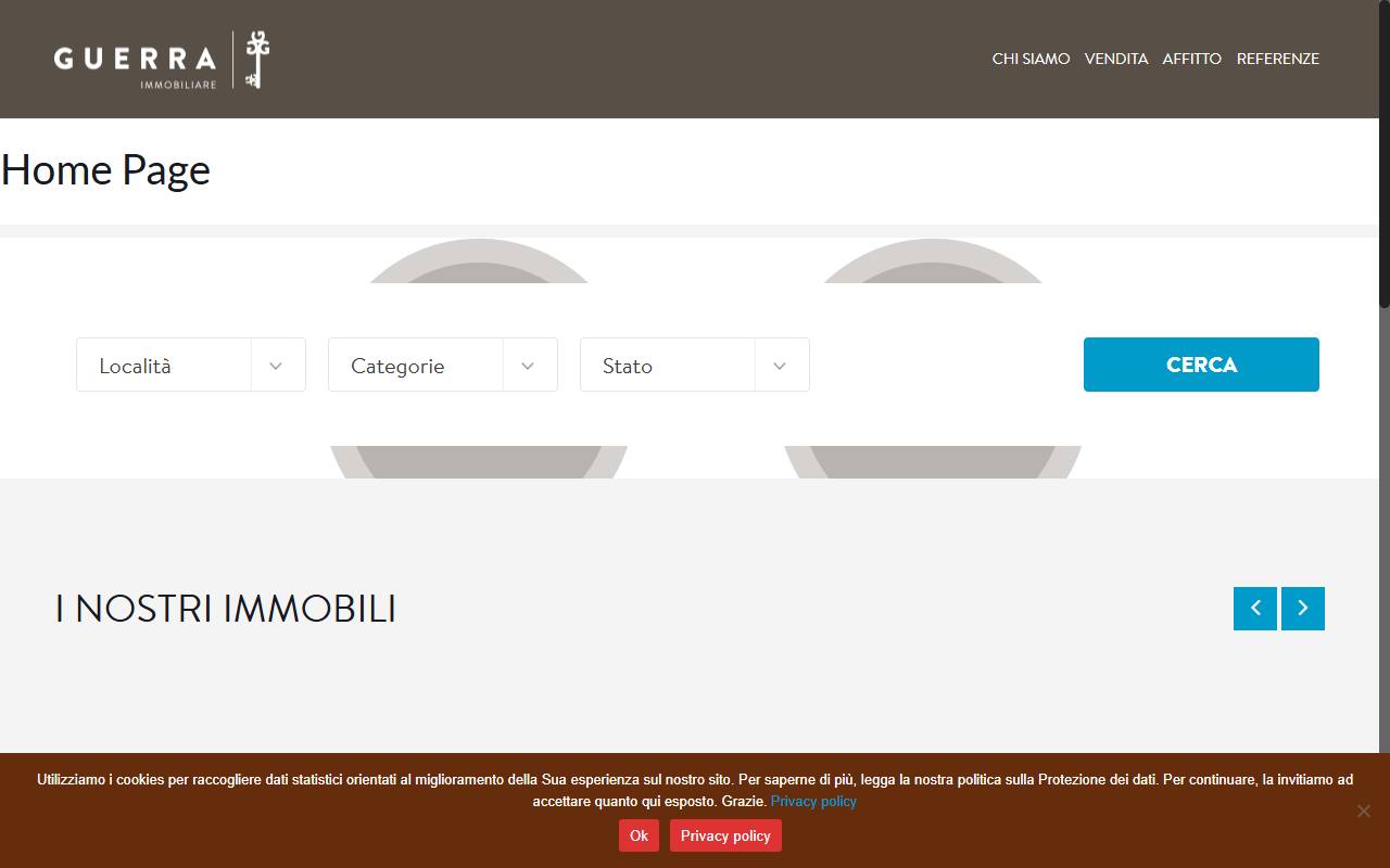 Anteprima del sito: Immobiliare Guerra Sagl