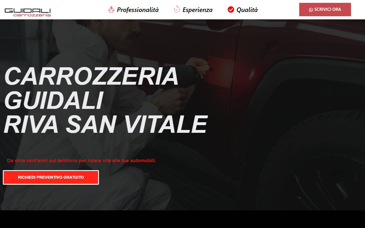 Anteprima del sito: Carrozzeria Guidali