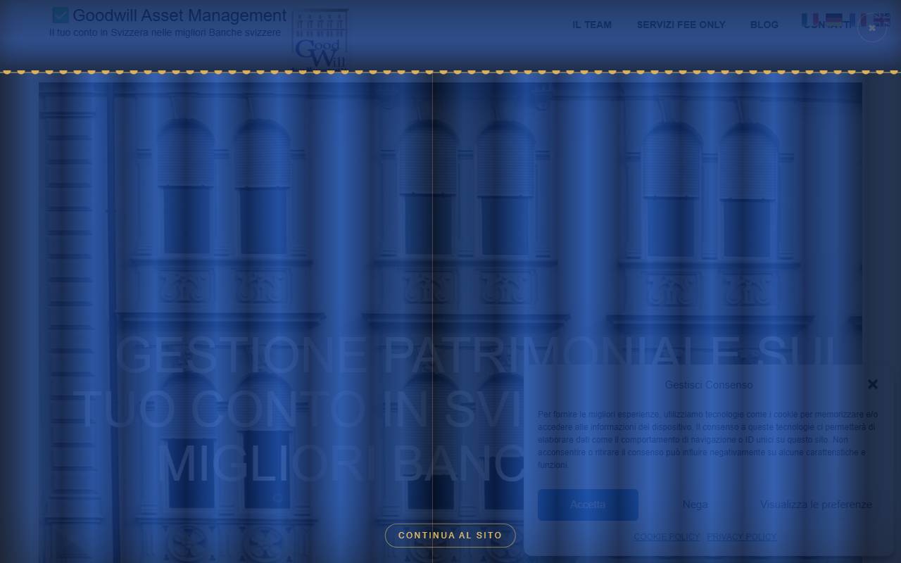 Anteprima del sito: Goodwill Asset Management SA
