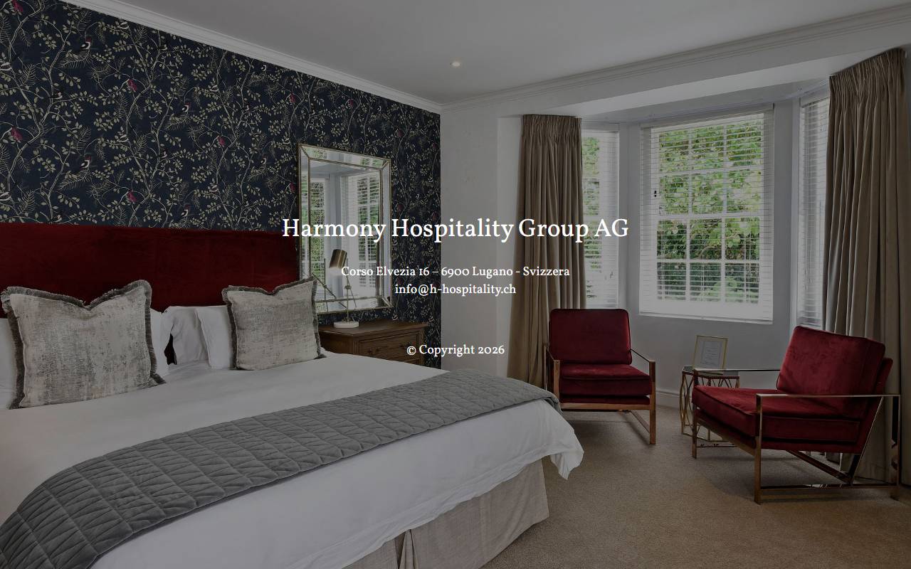 Anteprima del sito: Harmony Hospitality Group SA