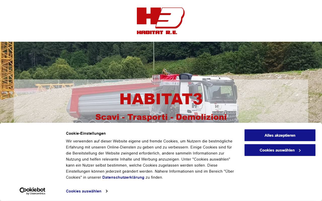 Anteprima del sito: HABITAT3 Sagl