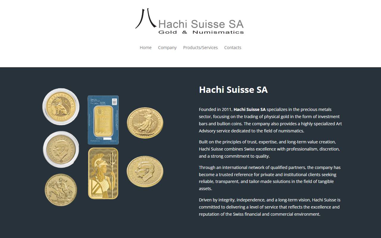 Anteprima del sito: HACHI SUISSE SA