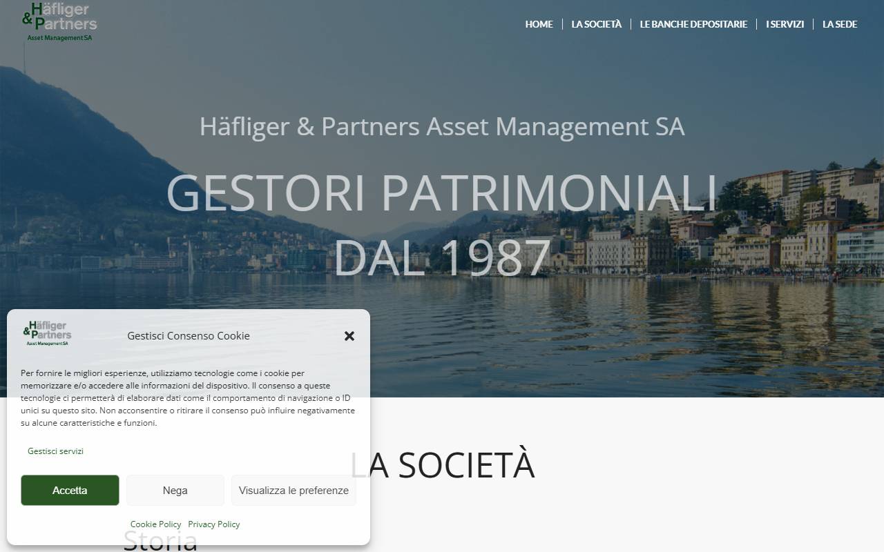 Anteprima del sito: Häfliger & Partners Asset Management SA
