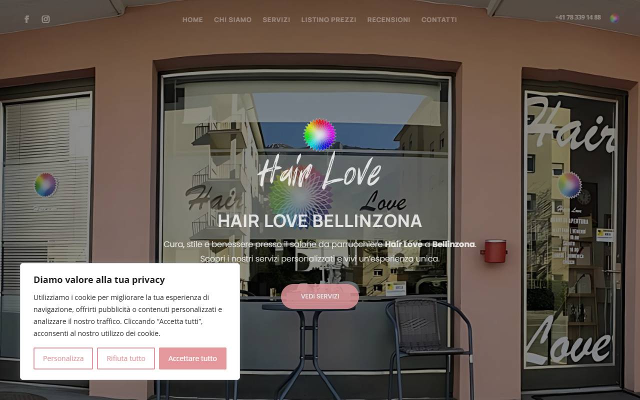 Anteprima del sito: HAIR LOVE di Anesa Mariarosa