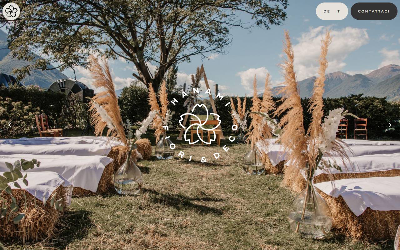 Anteprima del sito: Hanami fiori&deco Sagl