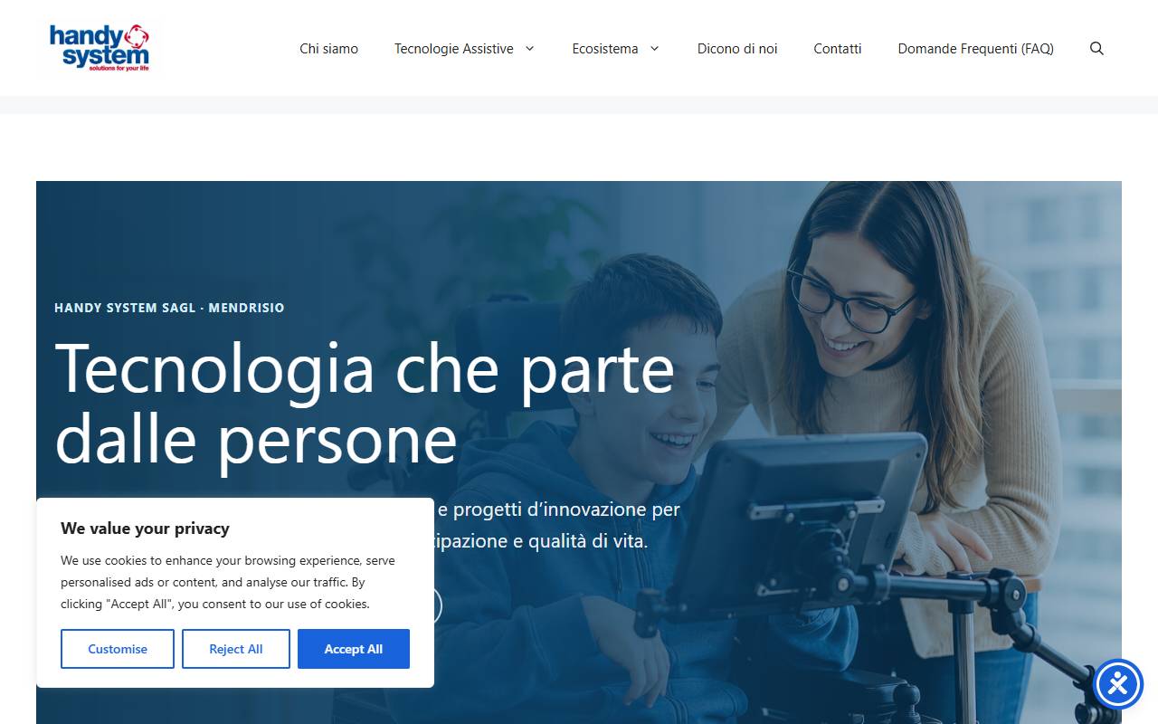 Anteprima del sito: Handy System Sagl