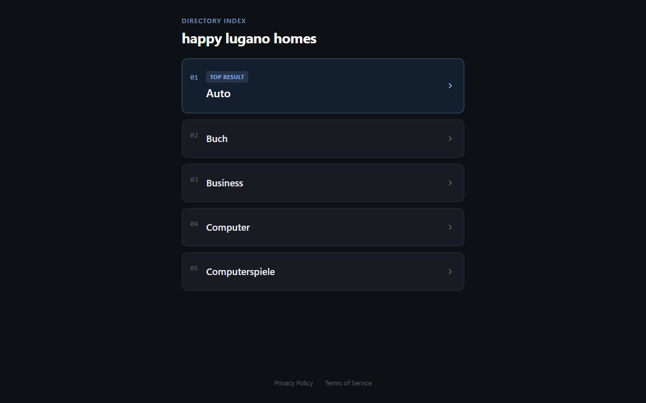 Anteprima del sito: Happy Holiday Homes (CH) Sagl