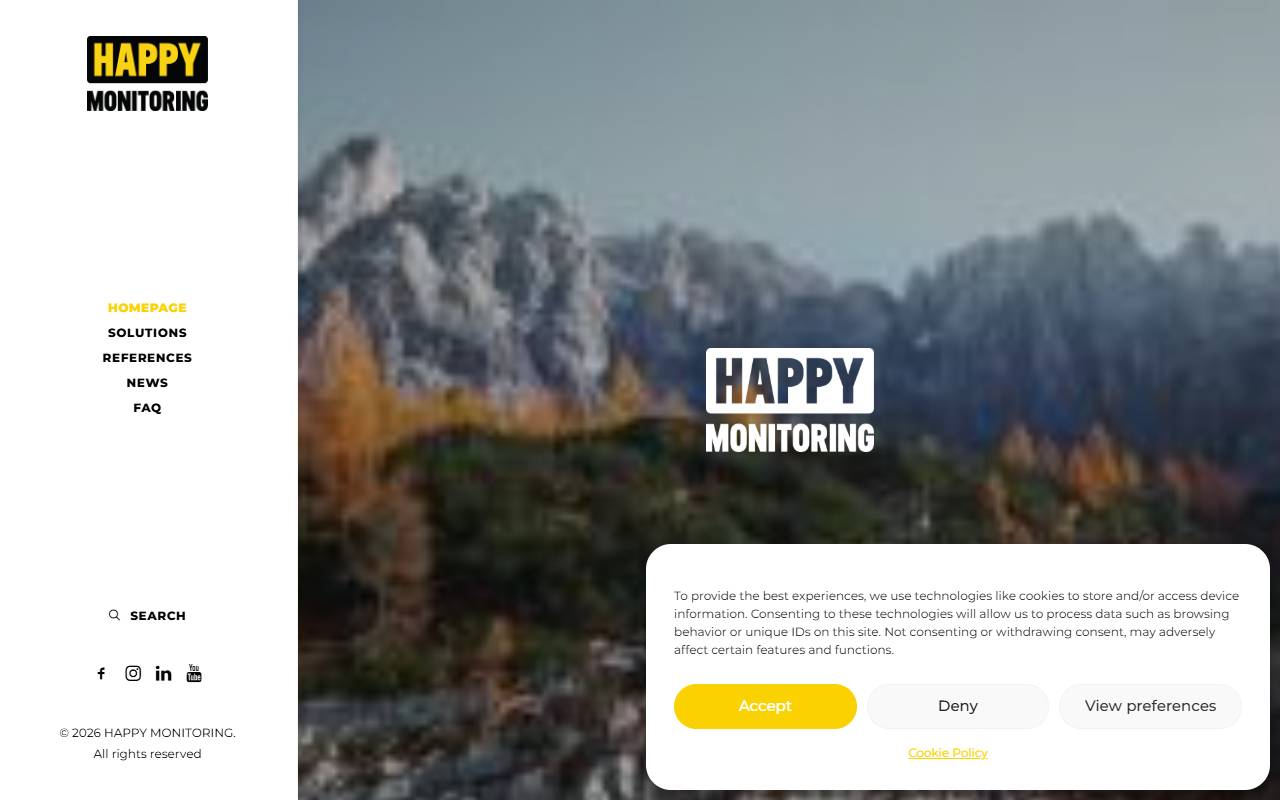 Anteprima del sito: Happy Monitoring Sagl
