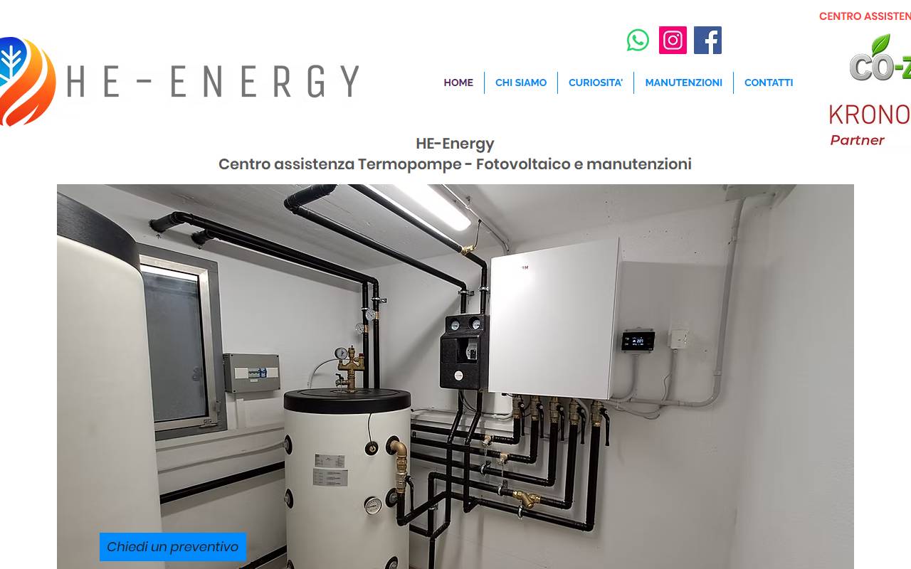 Anteprima del sito: HE-Energy Sagl