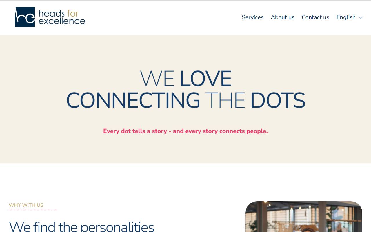 Anteprima del sito: Heads for Excellence Sagl