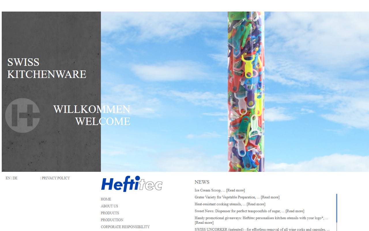 Anteprima del sito: HEFTITEC SA