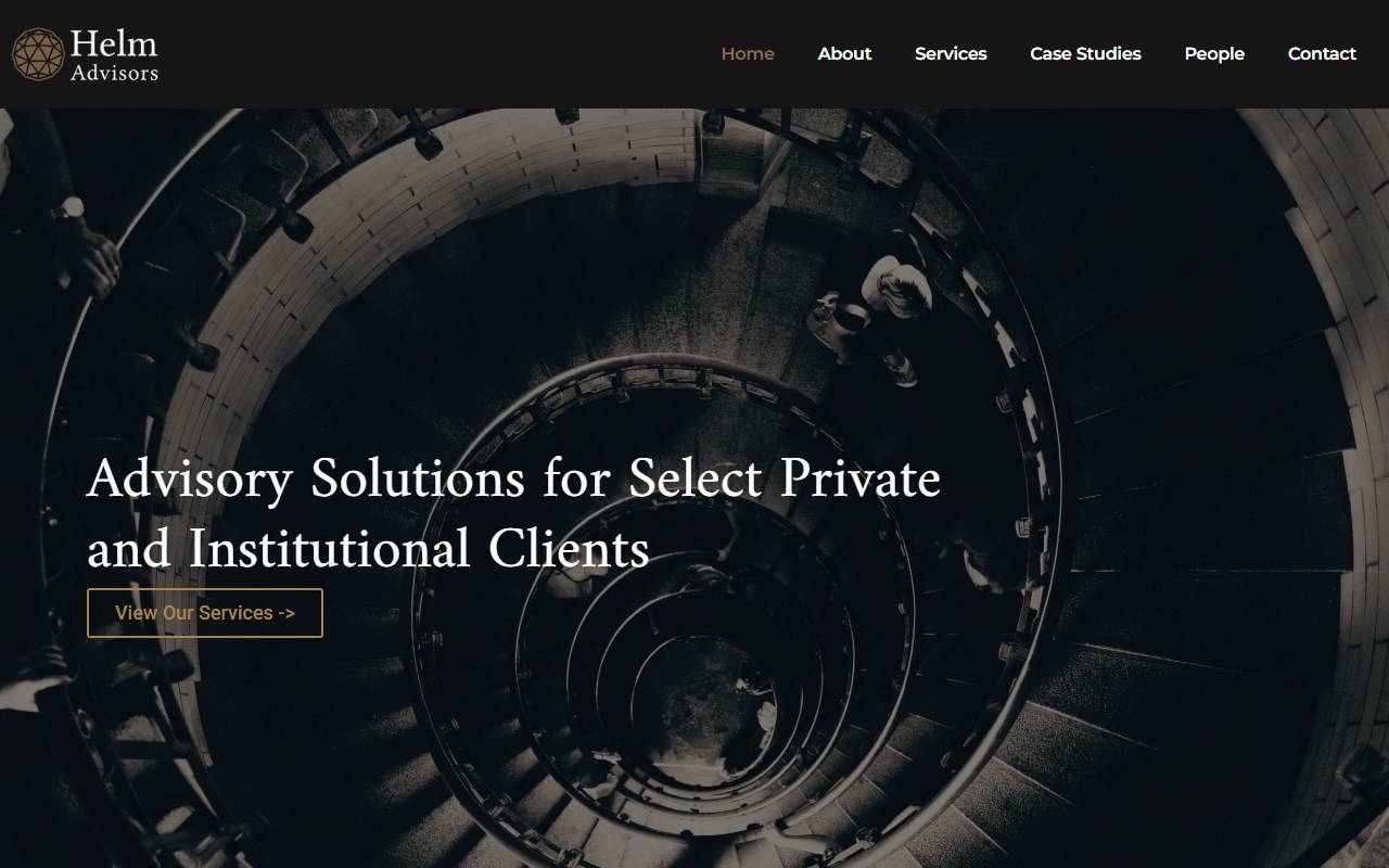 Anteprima del sito: HELM ADVISOR SA