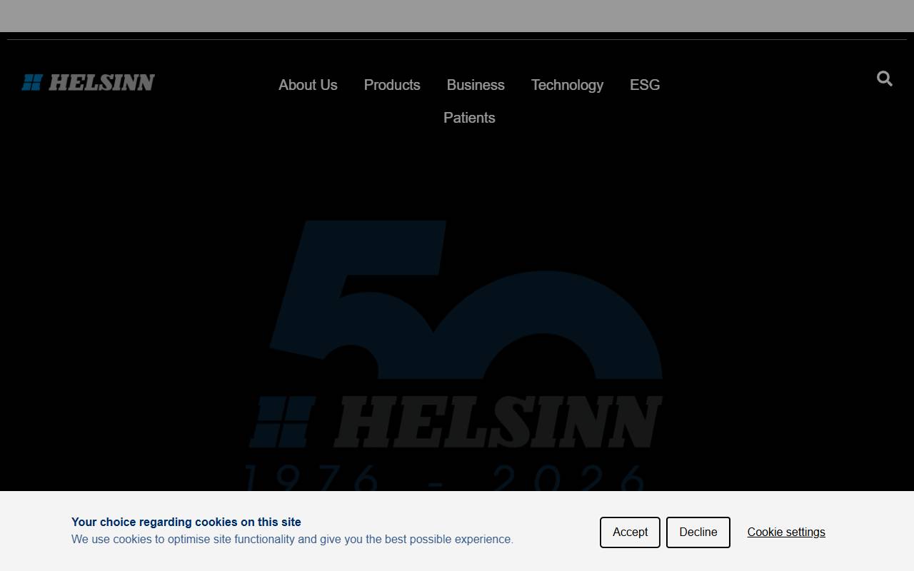 Anteprima del sito: Helsinn Healthcare SA