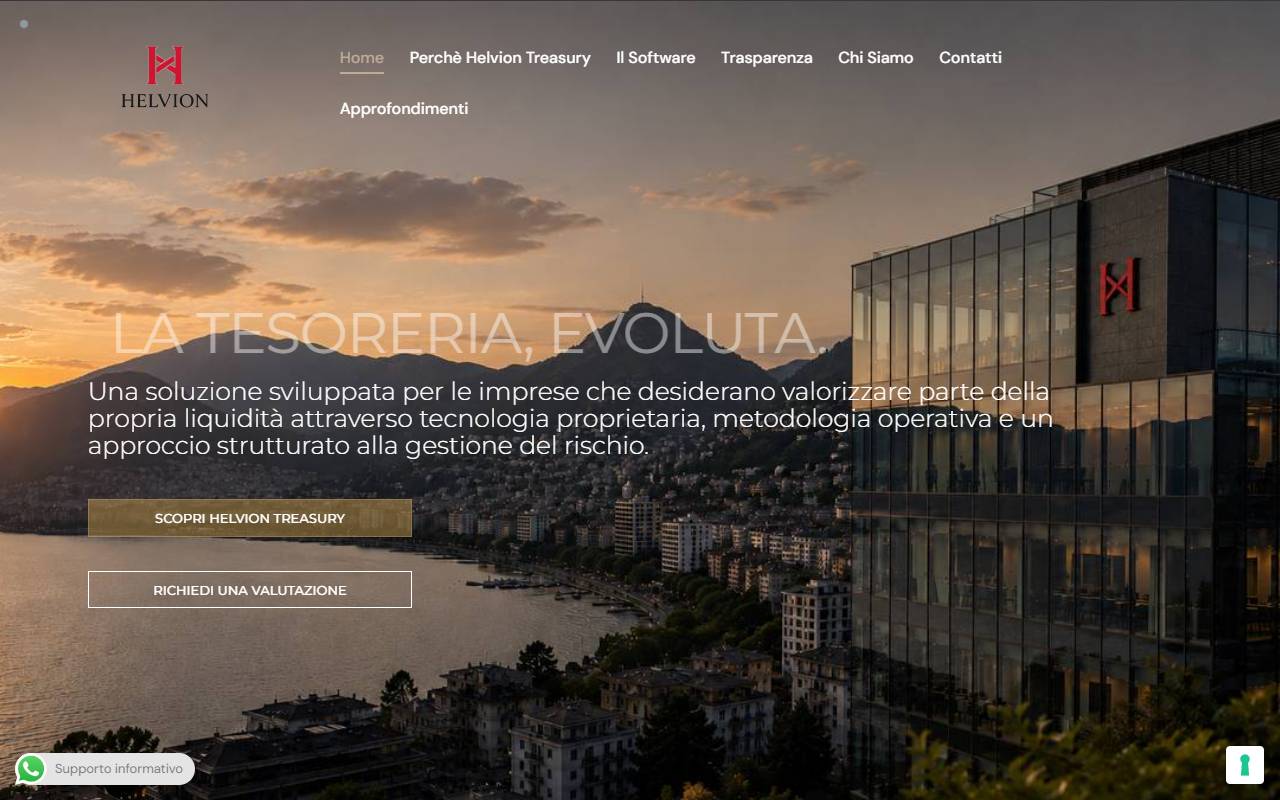 Anteprima del sito: Helvion System Sagl