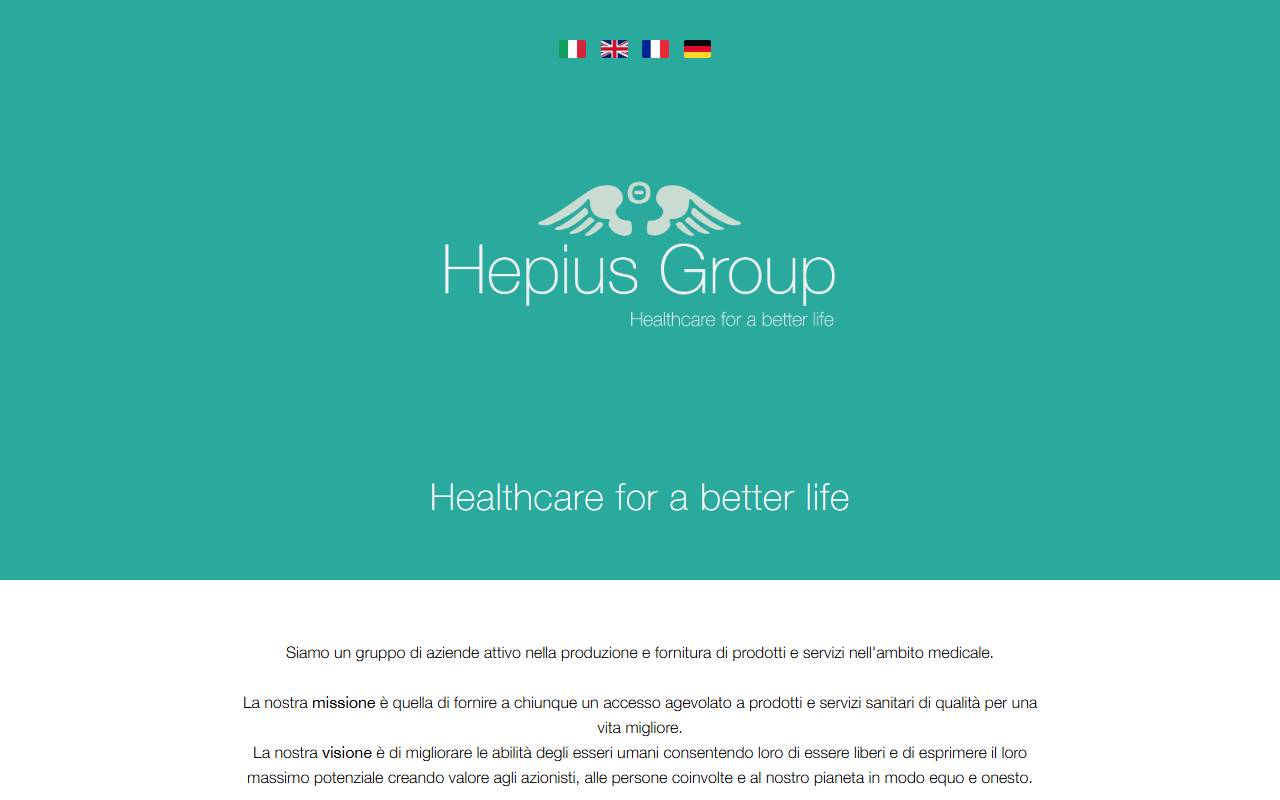 Anteprima del sito: Hepius Group SA