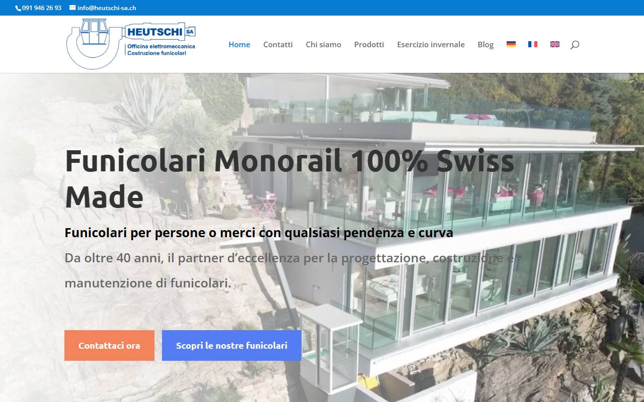 Anteprima del sito: Heutschi SA