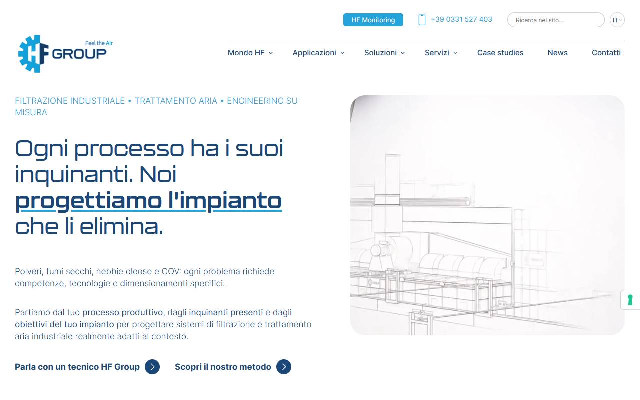 Anteprima del sito: HF Swiss Filtration Systems SA