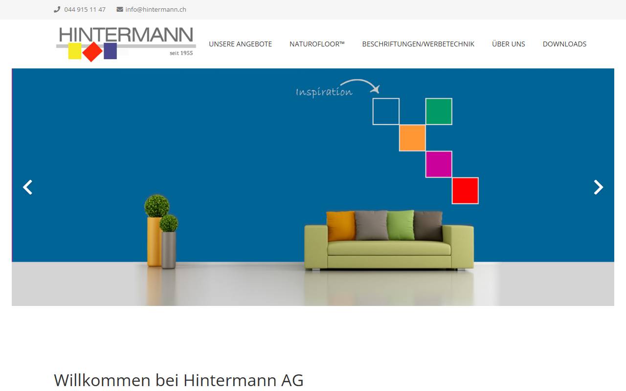 Anteprima del sito: Hintermann & Ruffini SA