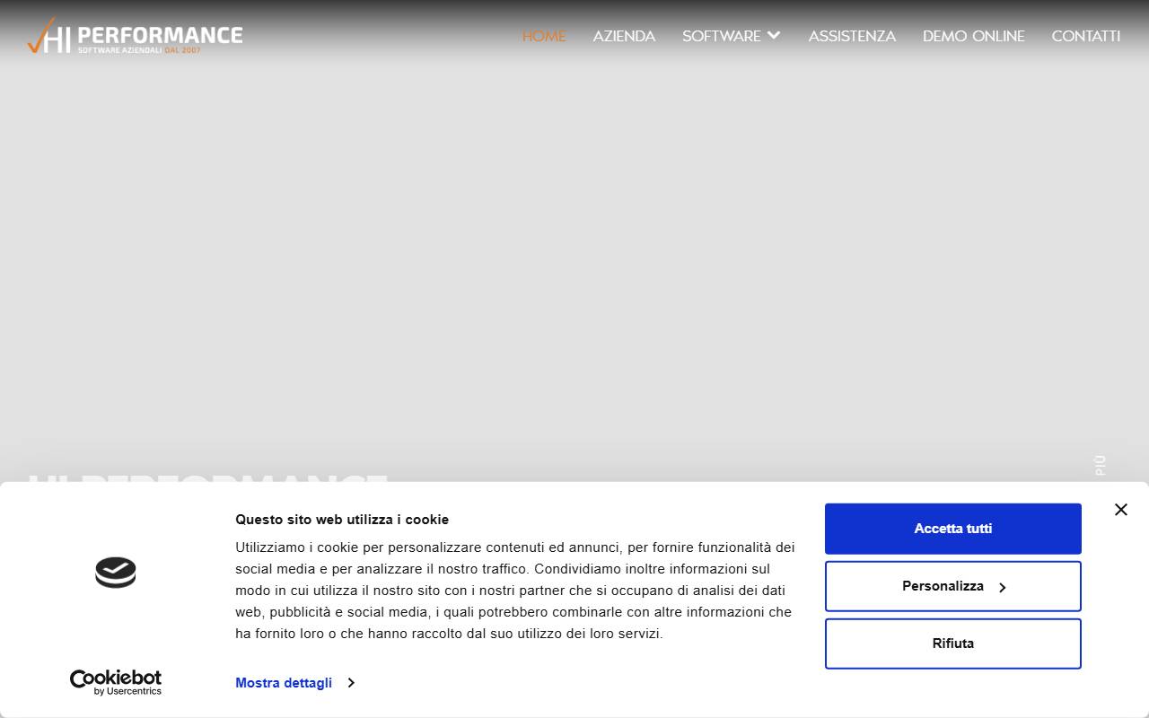 Anteprima del sito: HI Performance Sagl