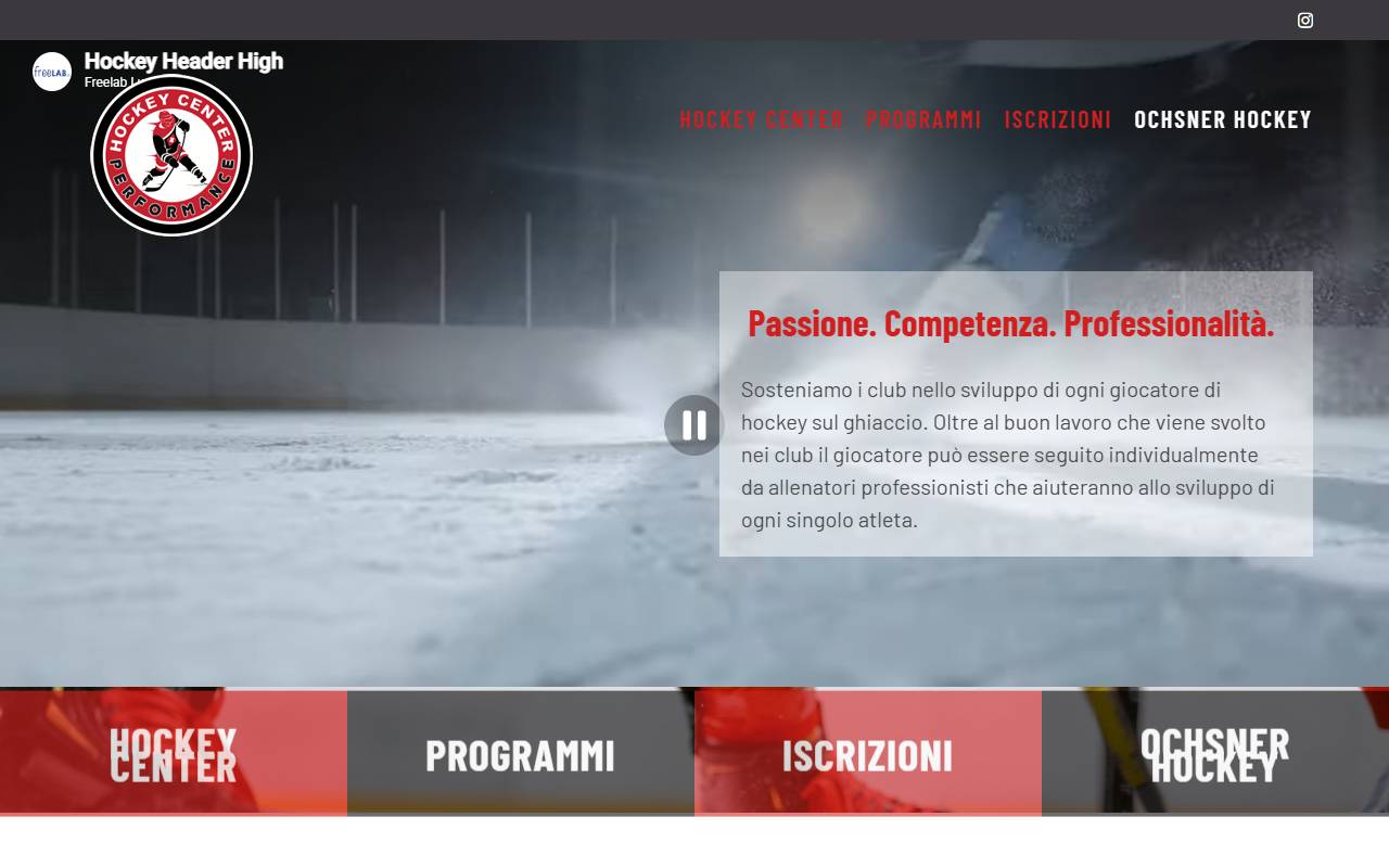 Anteprima del sito: Hockey Performance Center SA