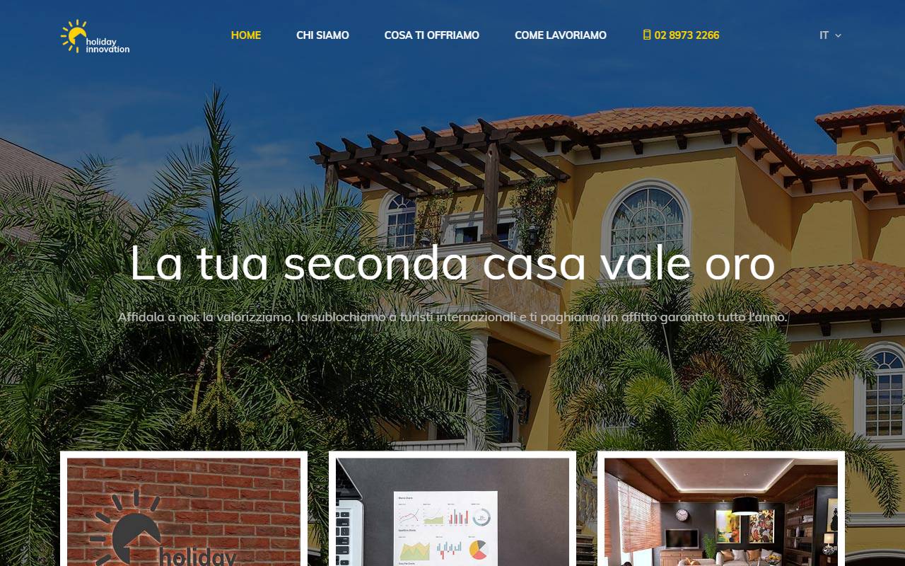 Anteprima del sito: Holiday Innovation SA