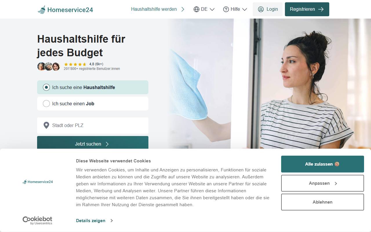 Anteprima del sito: Home P.L. Service SA