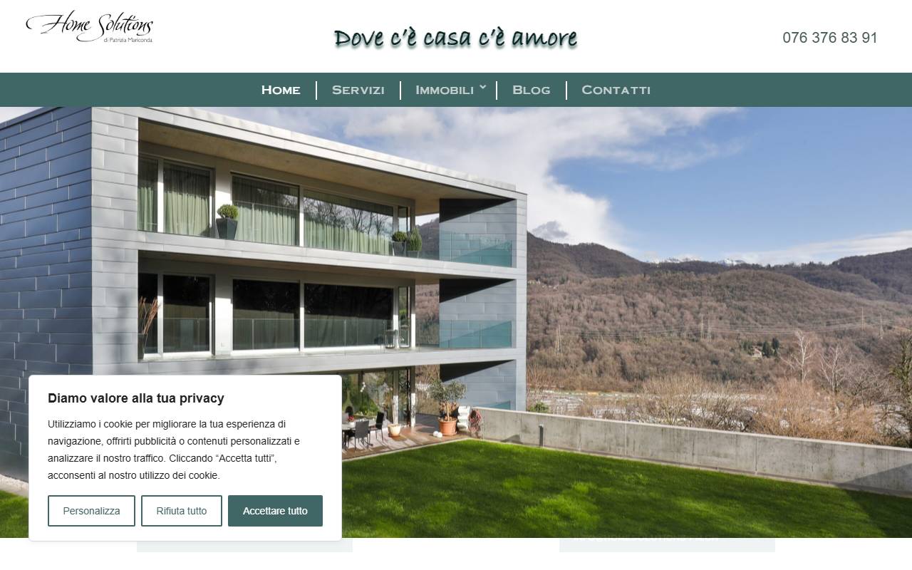 Anteprima del sito: Home Solutions di Patrizia Mariconda