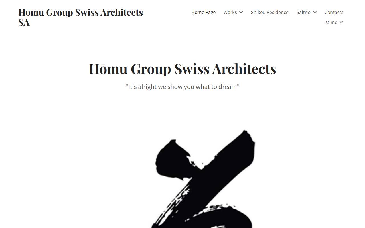 Anteprima del sito: Homu Group Swiss Architects SA