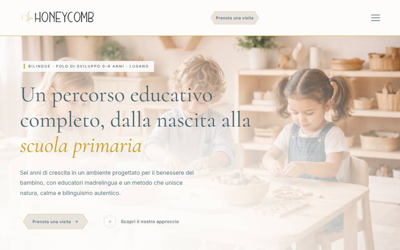 Anteprima del sito: Associazione Nido Honeycomb