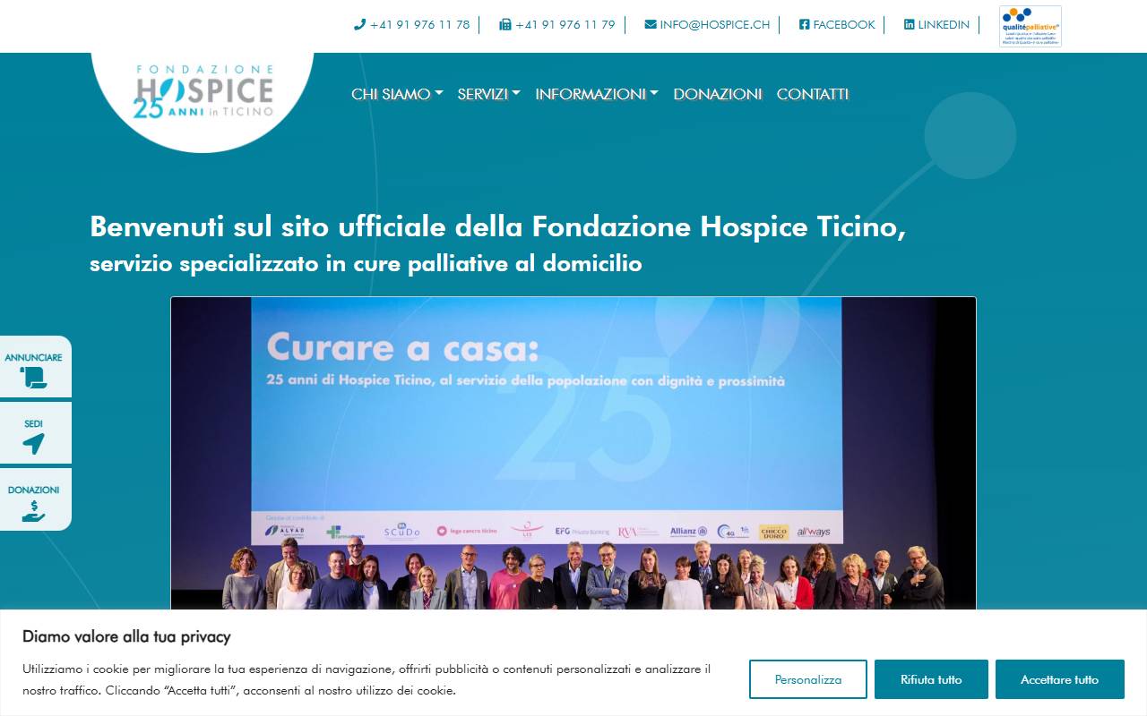Anteprima del sito: Fondazione Hospice Ticino