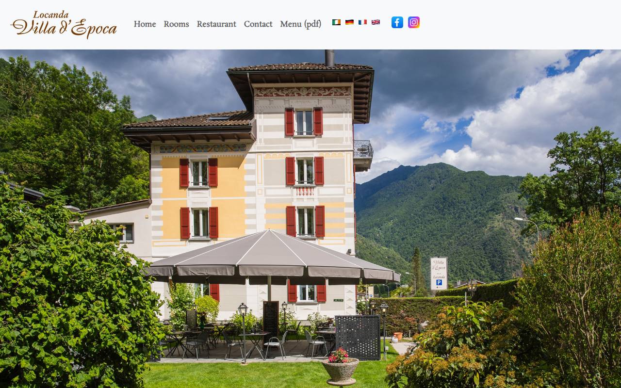 Anteprima del sito: Elisabetta Martinoli, Locanda Villa d'Epoca