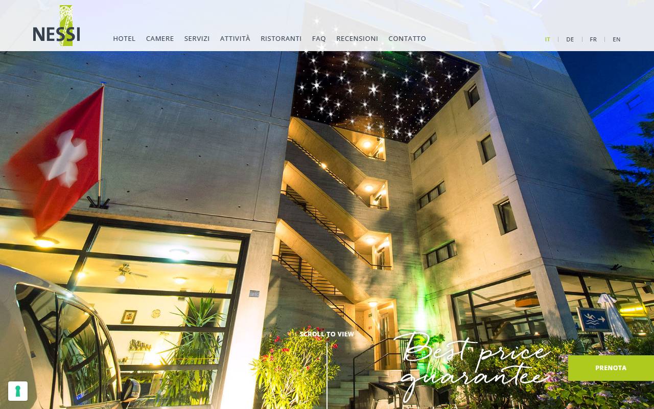 Anteprima del sito: Hotel Nessi SA
