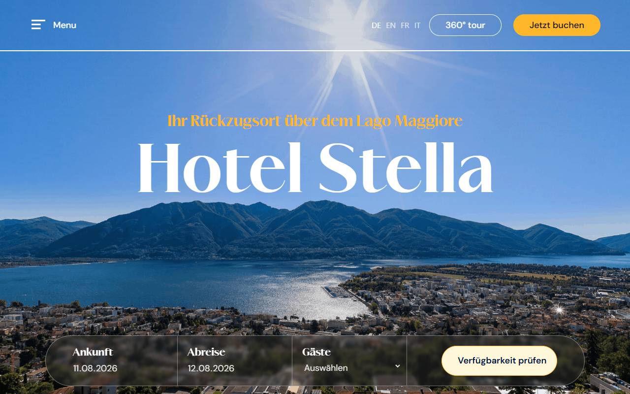 Anteprima del sito: Hotel Stella SA