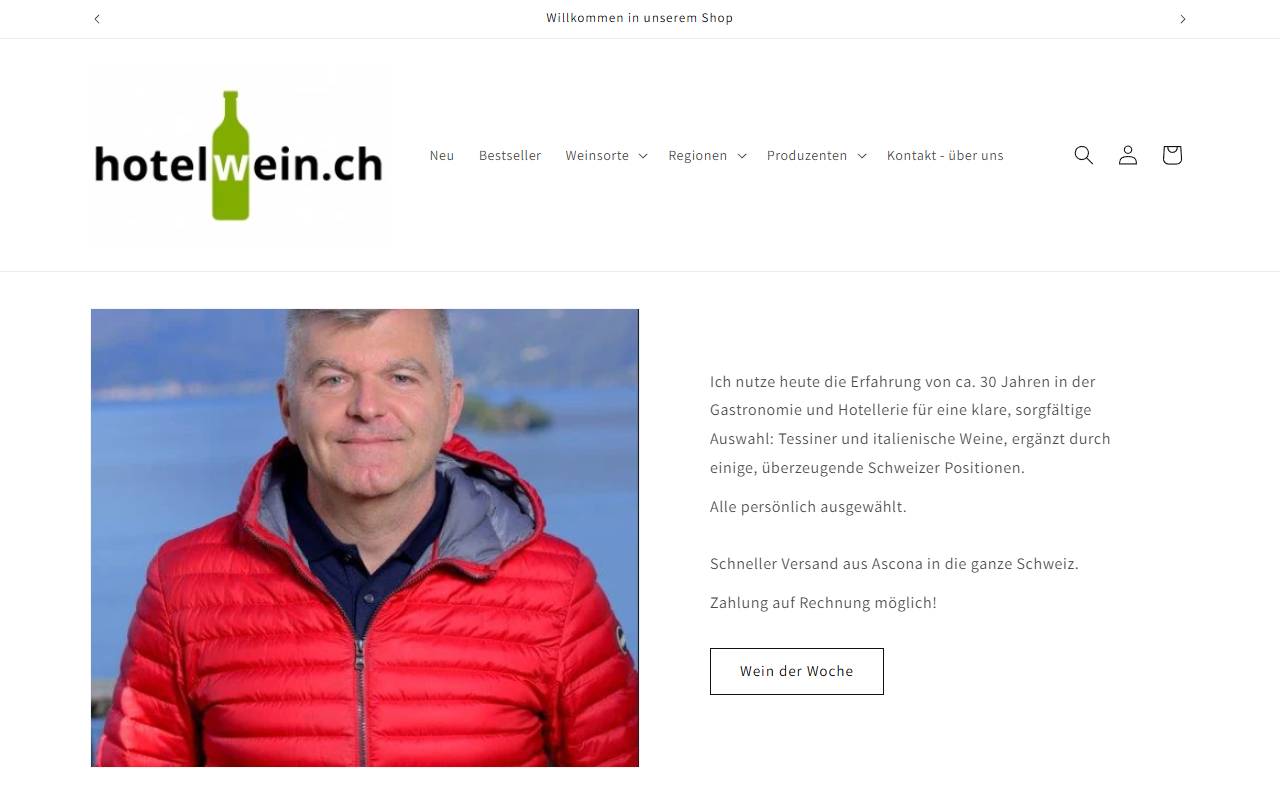 Anteprima del sito: Hotelwein.ch di Luca Foster