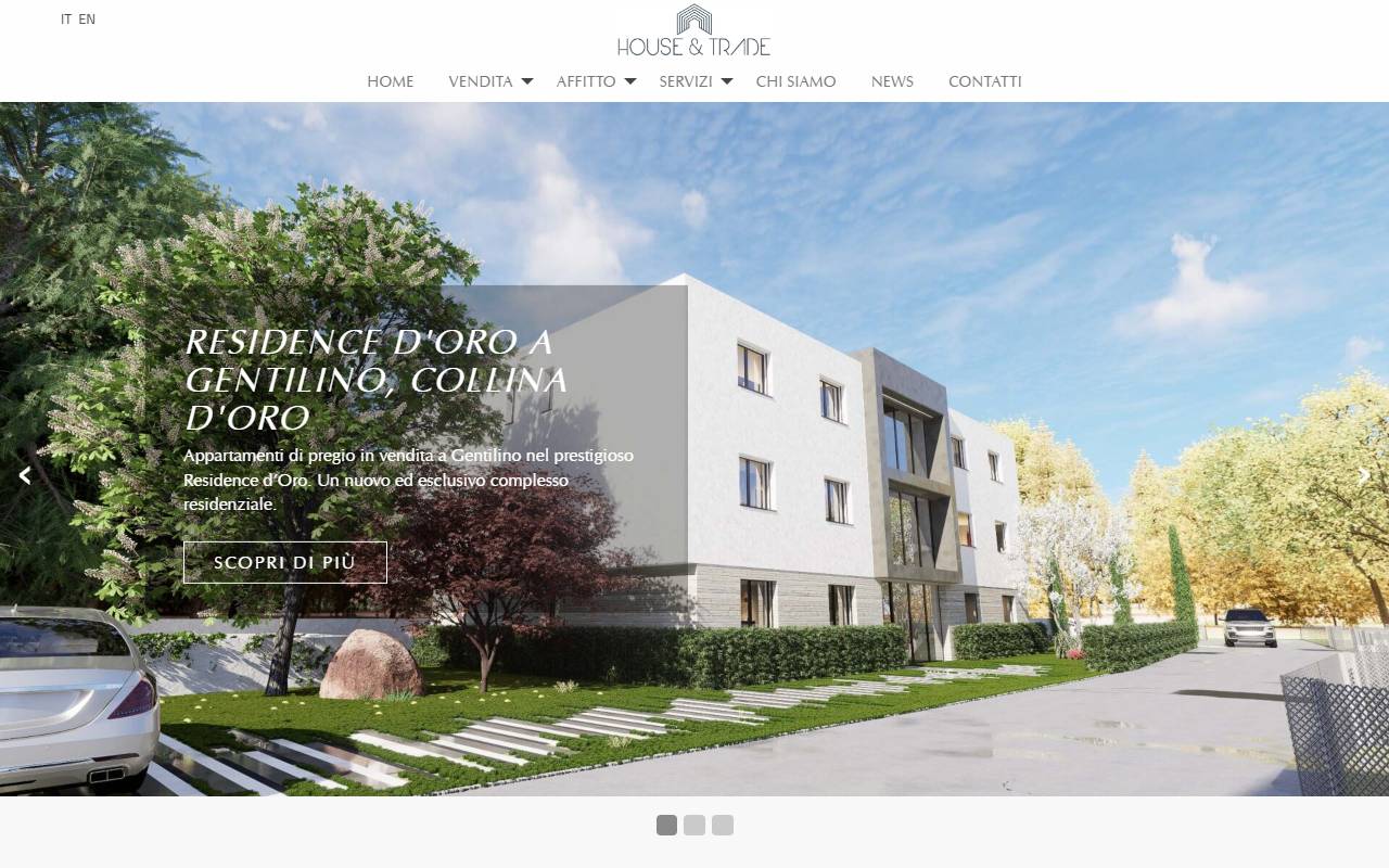 Anteprima del sito: HOUSE & TRADE SA